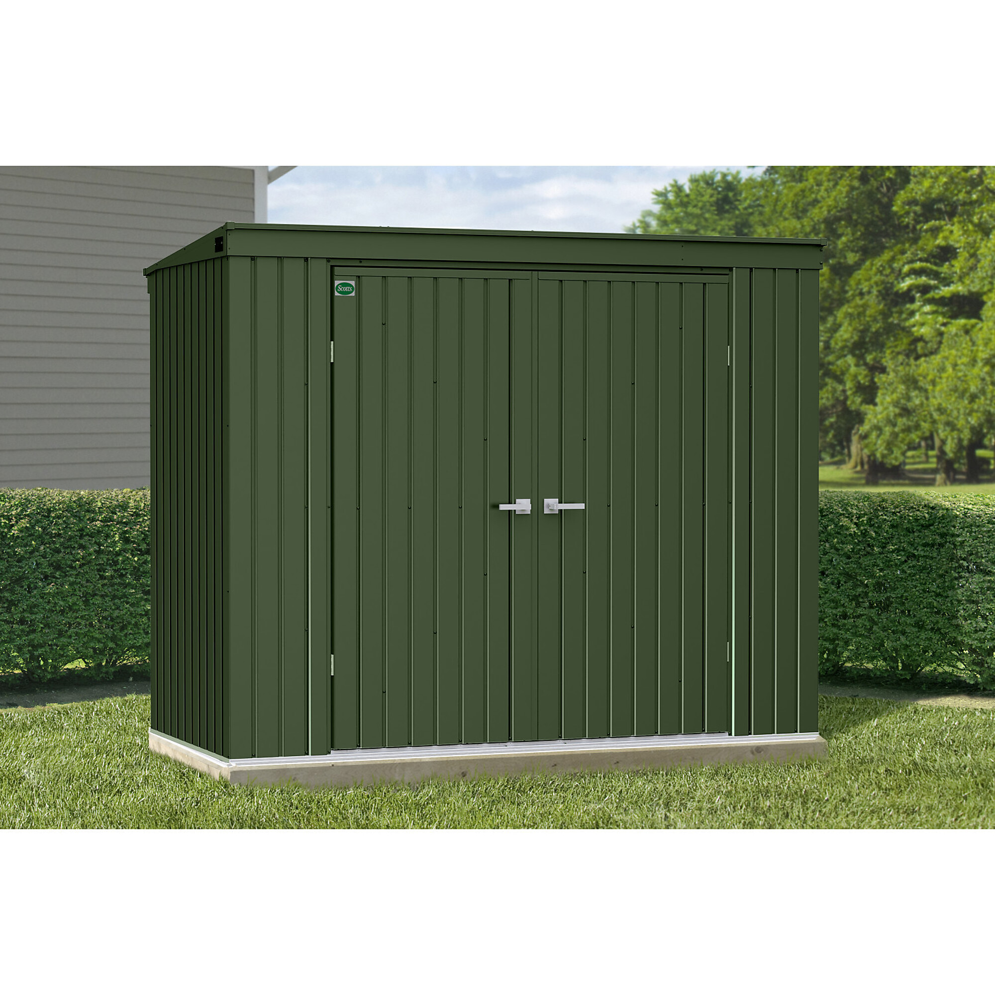 Scotts Lawn Care Storage Shed, 8ft. x4ft., Green, Model# STTEP84